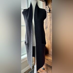 Aritzia long sweater sleeveless vest